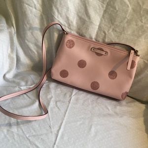 Kate Spade pink polka dot mini purse